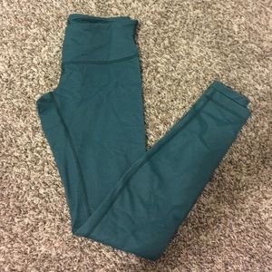 Green LuLuLemon Yoga Pants