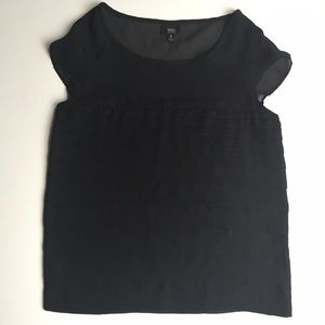 Black Dress Shirt - Great Layered Detailing - enjo