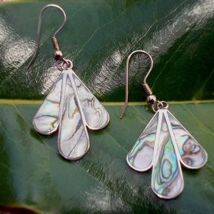 Vintage Sterling Silver, mother of pearl pierced
