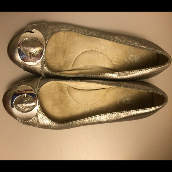 Comfy silver Dr Scholls