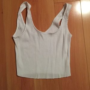 LA Hearts cropped ribbed tank