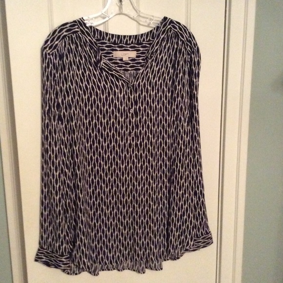 Dark blue/purple Ann Taylor LOFT Blouse NWT