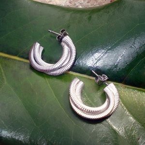 Sterling silver pierced earrings
