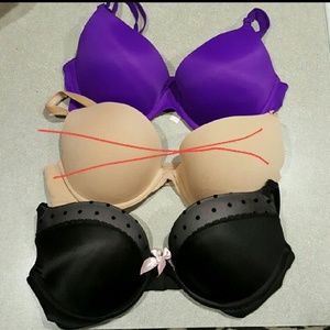 Victorias Secret Push Up Basic Purple Bra