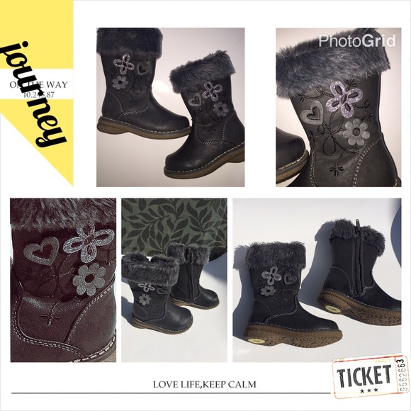 Super cute fur top infant boots☔️🐹 - Picture 4 of 4