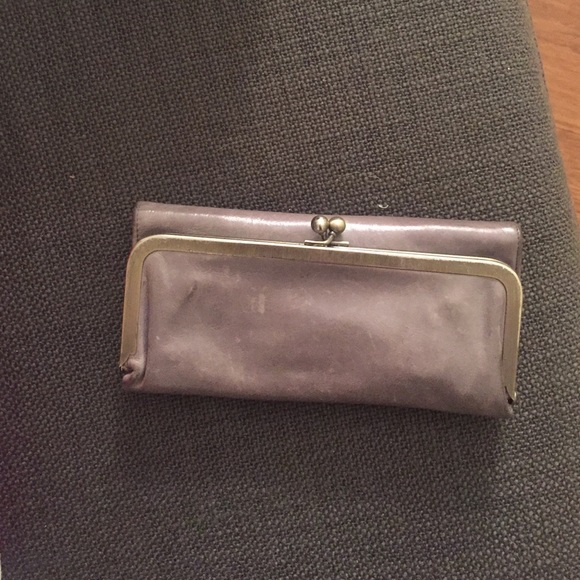 Hobo clutch wallet in grey