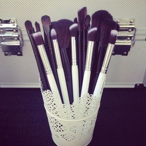 5 piece cosmetic eyeshadow makeup brushes