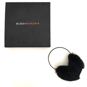 ✨⭐️BCBG MaxAzria Genuine Rabbit-Fur Earmuffs⭐️✨