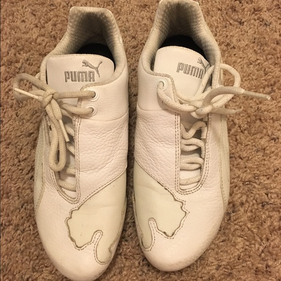 White Puma shoes size 8