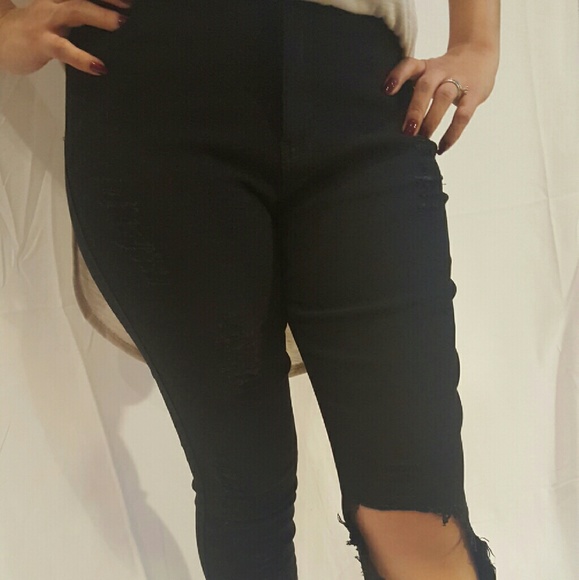 NEW Black stylish high waisted jeggings