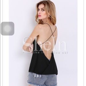 Criss cross loose cami