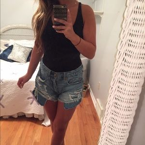 American eagle high rise festival shorties