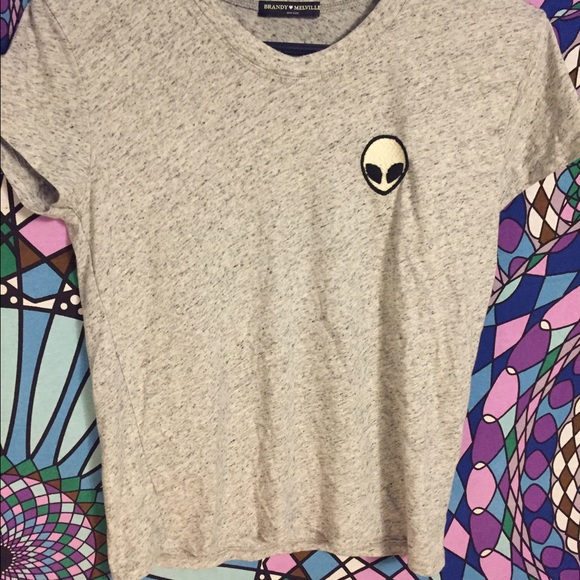Brandy Melville Alien Patch Tee