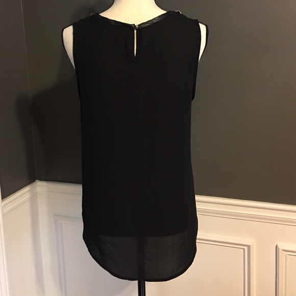 ❗️SOLD❗️Astr Black Sheer Studded Top - Picture 4 of 4