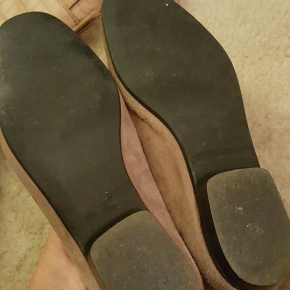 Made in Italy Suede leather tan flats 1" - Picture 4 of 4