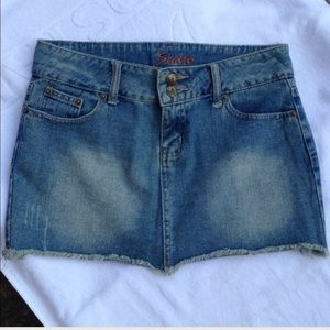 Sale Denim Mini Skirt size S Fits Amazing! Price firm