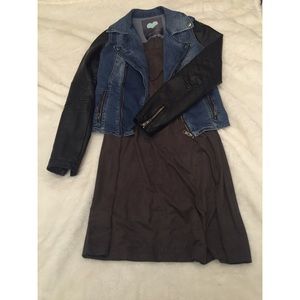 Kendall & Kylie Denim and Leather Moto Jacket!