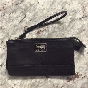 Black Coach Wristlet