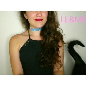 Holographic alien 👽 skin choker holo