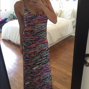 Backstage Printed Maxi Dress