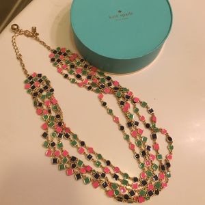 🆕 layered color block Kate spade necklace