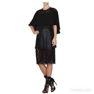 BCBG MaxAzria Lace Cape Dress $298