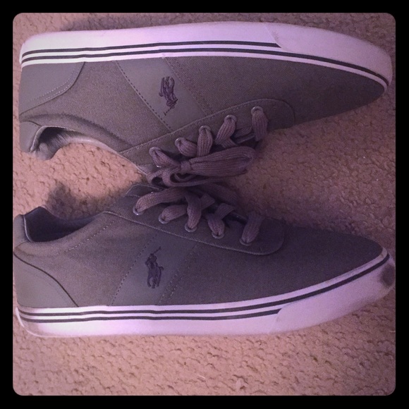 Men's Ralph Lauren Polo canvas shoe w/blue horse