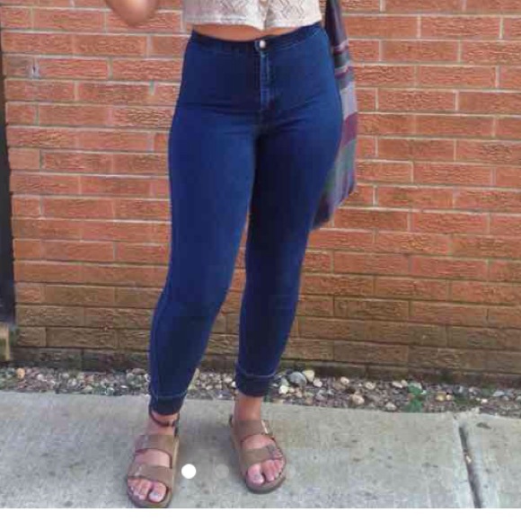 American apparel blue indigo easy jeans