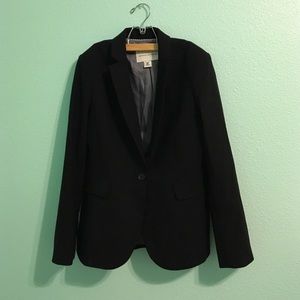 Banana Republic One Button Lightweight Wool Blazer