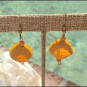 NWT Samantha's Treasure Candied Orange Earrings