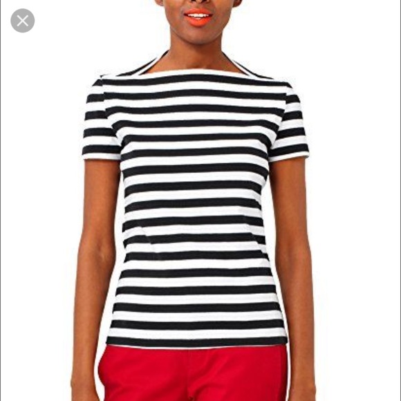 💖Kate Spade💖Saturday Striped Top W/Neck Detail😍