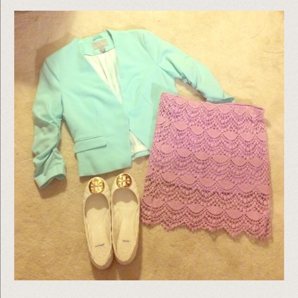 😍Lavendar Crochet Mini Skirt😍