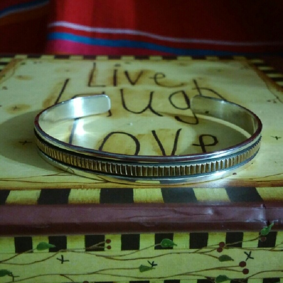 AUTHENTIC 12K GOLD AND 925 STERLING BRACELET