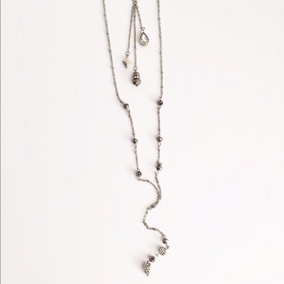 NY&CO layered pavรฉ spike necklace - Picture 2 of 4