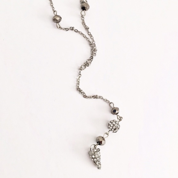 NY&CO layered pavรฉ spike necklace - Picture 4 of 4
