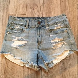 High waisted festival shorts