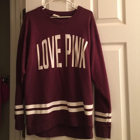 Victoria's Secret Maroon Crew Sweatshirt