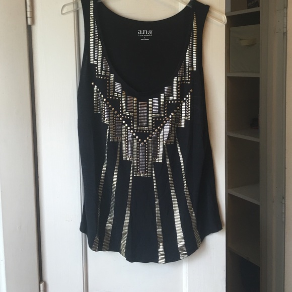 Ana tank with gold brass and silver detail