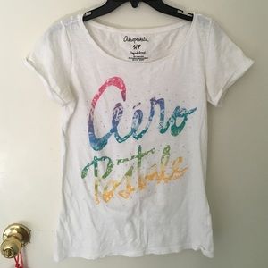 white Aeropostale tee