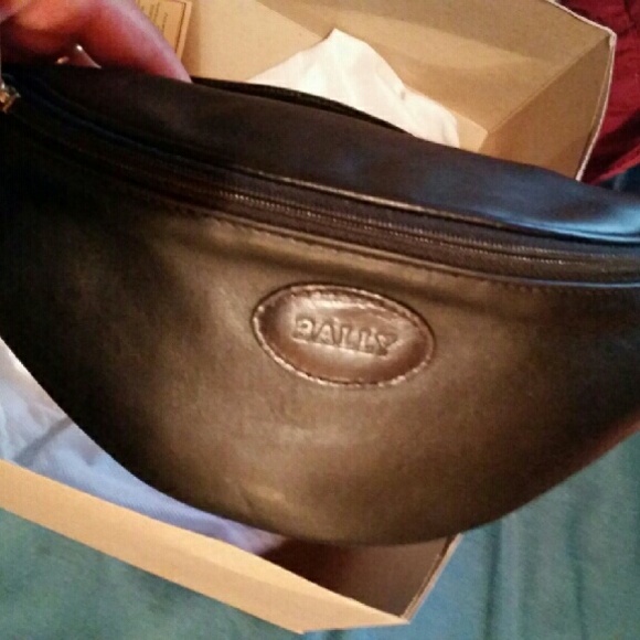 Authentic vintage leather waist pouch