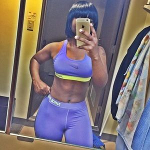 Nike Pro Sports bra and tights