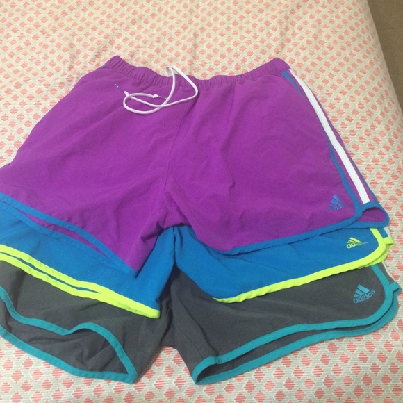 Lot Large Adidas Climalite shorts and tops