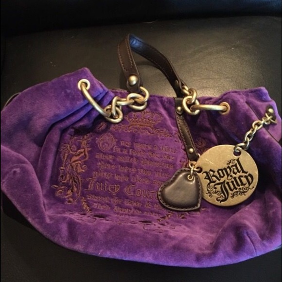 NEVER USED!!! Purple Velour Juicy Couture Handbag!
