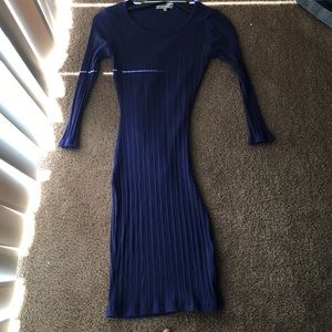 Navy blue body con dress