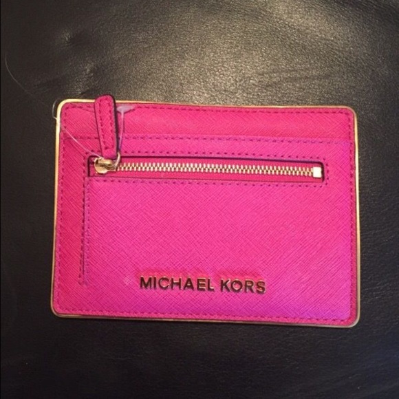 Michael Kors Fuschia Card and Change Holder!