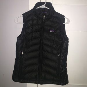 Patagonia black down vest