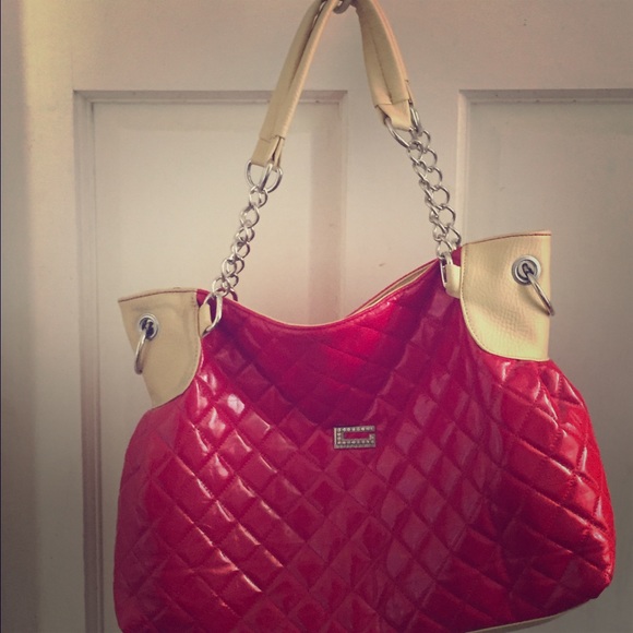 Quilted red bag