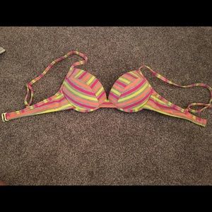 Neon push up bikini top