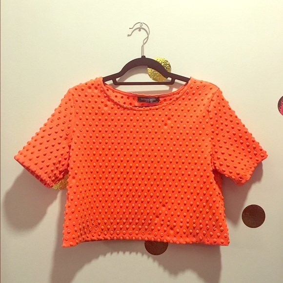 ASOS Textured Boxy Crop Top