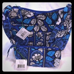 Crossbody and case in Blue Bayou.